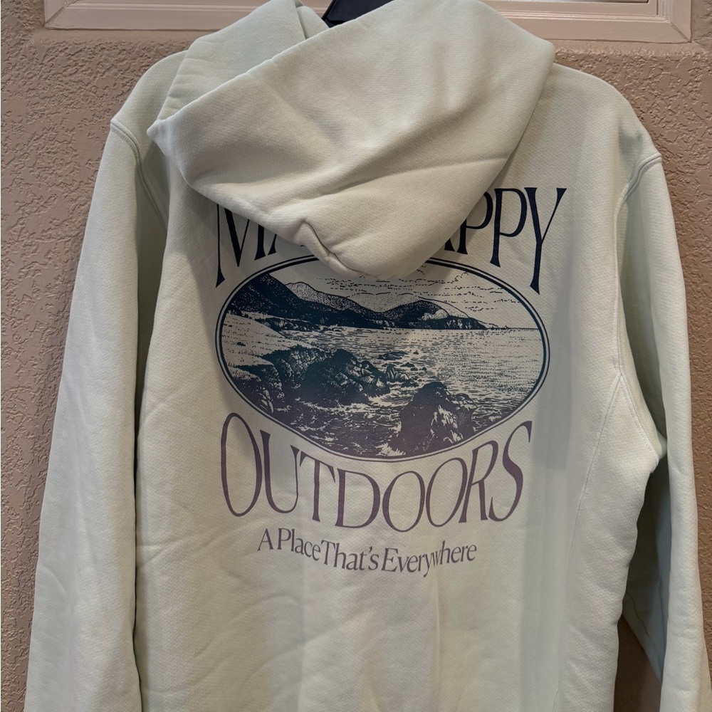 LIKE NEW Madhappy Summer Outdoors Fleece Hoodie - Lime RARE - Picture 12 of 16